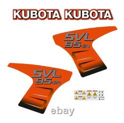 Kubota SVL 95-2S Decal Kit Skid Steer OEM SV95-2S Replacement Decals