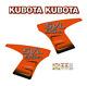 Kubota Svl 95-2s Decal Kit Skid Steer Oem Sv95-2s Replacement Decals