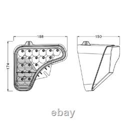 LED Headlight Assembly Kit For Bobcat Skid Steer Loader A770 S450 S510 S570 S590
