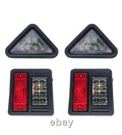 LED Headlight Tail Exterior Light Kit For Bobcat Skid Steer Loader Plastic