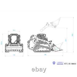 LESU 114 Scale Hydraulic Painted Aoue-LT5 Tracked Skid-Steer RC Loader RTR