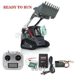 LESU 1/14 Aoue-LT5 Metal Hydraulic Tracked Skid-Steer RC Loader RTR Model Sound