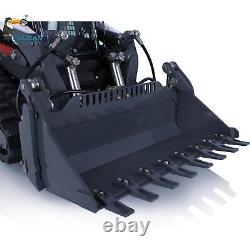 LESU 1/14 Aoue-LT5 Metal Hydraulic Tracked Skid-Steer RC Loader RTR Model Sound