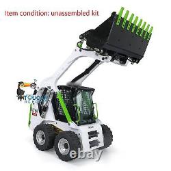 LESU Painted 1/14 Metal Wheeled Skid-Steer RC Hydraulic Loader Aoue LT5H Light