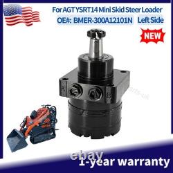 Left Side Hydraulic Drive Motor BMER-300A12101N for AGT Skid Steer Loader YSRT14