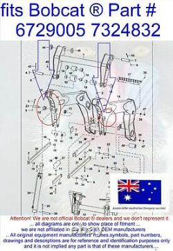 Lift Arm Weld On In Outer Outside Frame Bush fits Bobcat T250 T300 T320 T630