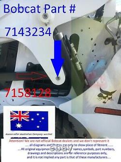 Link Stabiliser Arm Pivot Pin Bush Kit Bobcat 6577954 7158128 7143234 T740 T750