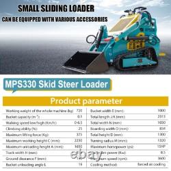 Local Collection Mini Skid Steer Loaders Compact Track 13.5HP Gas Canada STOCK