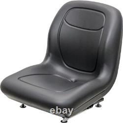 MILSCO Ford New Holland Black Skid Steer Seat Fits LS120 LS125 LS140 LS150 LS160
