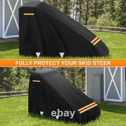Mini Open Cab Skid Steer Loader Cover, 420D Waterproof All-Weather Protection