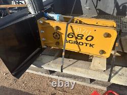 NEW Agrotk SSHH680 680 Hydraulic Concrete Breaker Skid Steer Attachment WE SHIP