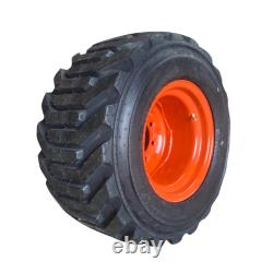 NEW HD 31X15.5-15 Hippo Skid Steer Tires/Rims for Bobcat-8PLY-31-15.5-15
