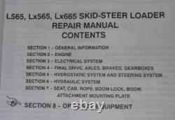 NEW HOLLAND L565 Lx565 LX665 SKID STEER SERVICE SHOP REPAIR MANUAL BOOK