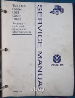 NEW HOLLAND L565 Lx565 LX665 SKID STEER SERVICE SHOP REPAIR MANUAL BOOK OEM