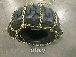 NEW SKID STEER 10-16.5 7MM TIRE CHAINS (Pair Of 2 Chains)
