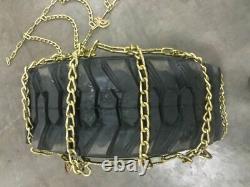 NEW SKID STEER 10-16.5 7MM TIRE CHAINS (Pair Of 2 Chains)