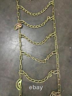NEW SKID STEER 10-16.5 7MM TIRE CHAINS (Pair Of 2 Chains)