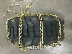 NEW SKID STEER 12-16.5 7MM TIRE CHAINS (Pair Of 2 Chains)