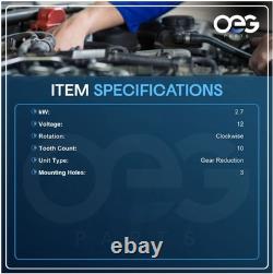 New 12V Starter Fits Caterpillar Skid Steer 2006-2010 9742809-166 S80429 MP10237