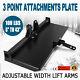 New 3 Point Attachment Adapter Skid Steer Trailer Hitch Front Loader Bobcat Des