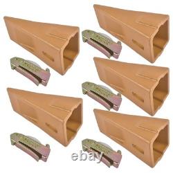 New 5 Piece Set X290 Bucket Teeth K290S Spring Flex Pin for Skid Steer Excavator