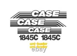 New Case Skid Steer 1845C Decal Set 1845 C Stickers Emblem KIT skidsteer tracks