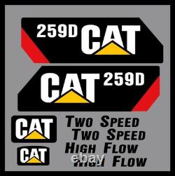 New Fits Caterpillar 259D Decal Kit Skid Steer /FREE SHIPPING Cat Logo Decal Set