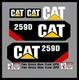 New Fits Caterpillar 259d Decal Kit Skid Steer /free Shipping Cat Logo Decal Set