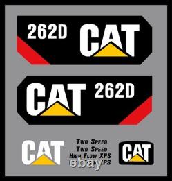 New Fits Caterpillar 262D Decal Kit Skid Steer /FREE SHIPPING Cat Logo Decal Set