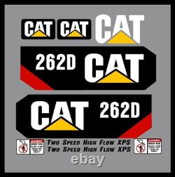 New Fits Caterpillar 262D Decal Kit Skid Steer /FREE SHIPPING Cat Logo Decal Set