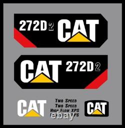 New Fits Caterpillar 272D2 272D 2 Skid Steer Decal Kit -Cat Track Loader Set