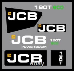 New Fits JCB 190T ECO Skid Steer Decal Kit Decals Sticker Emblem FREE SHIPPING
