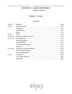 New Holland L160, L170 Skid Steer Loader Service Manual Repair Shop Book