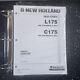 New Holland L175, C175 Skid Steer Track Loader Parts Catalog Manual 87659877