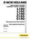 New Holland L180, L185, L190, C185, C190 Skid Steer Track Loader Service Manual