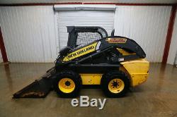 New Holland L225 Wheeled Skid Steer Loader, Open Rops, 57hp, High Flow, 2 Speed