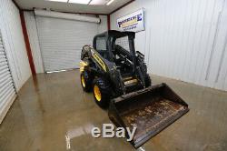 New Holland L225 Wheeled Skid Steer Loader, Open Rops, 57hp, High Flow, 2 Speed