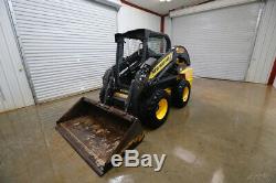 New Holland L225 Wheeled Skid Steer Loader, Open Rops, 57hp, High Flow, 2 Speed