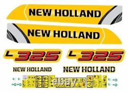 New Holland L325 Skid Steer Loader Decals / Stickers Compatible Complete Set