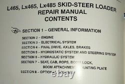 New Holland L465 LX465 LX485 Skid Steer Loader Service Repair Manual ORIGINAL NH