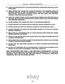 New Holland L565, Lx565, Lx665 Skid Steer Loader Service Manual Repair Shop Book