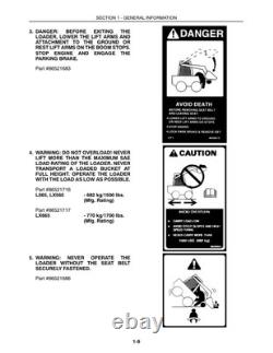 New Holland L565, Lx565, Lx665 Skid Steer Loader Service Manual Repair Shop Book