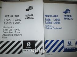 New Holland L865 Lx865 Lx885 Lx985 Skid Steer Loader Service Repair Manual OEM
