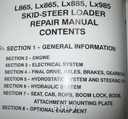 New Holland L865 Lx865 Lx885 Lx985 Skid Steer Loader Service Repair Manual OEM
