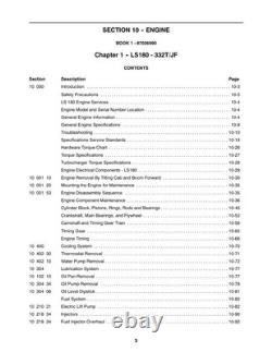 New Holland LS180, LS190 Skid Steer Loader Service Manual Repair Shop Book