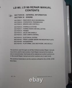 New Holland Ls180 Ls190 Skid Steer Loader Service Repair Workshop Manual