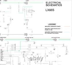 New Holland Skid Steer Track Loader LX665 Electrical Wiring Diagram Manual