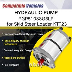 New PGP51088G3LP Fit AGT Two-Section Hydraulic Pump For Skid Steer Loader KTT23