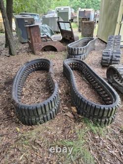 New Set Of Rubber Skid Steer Tracks Part Number 010204228 95% Tread