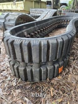New Set Of Rubber Skid Steer Tracks Part Number 010204228 95% Tread